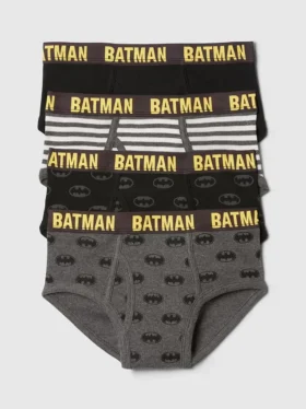 GapKids | Dc Σλιπ από βιολογικό βαμβάκι με μοτίβο Batman (σετ 4 τεμαχίων)