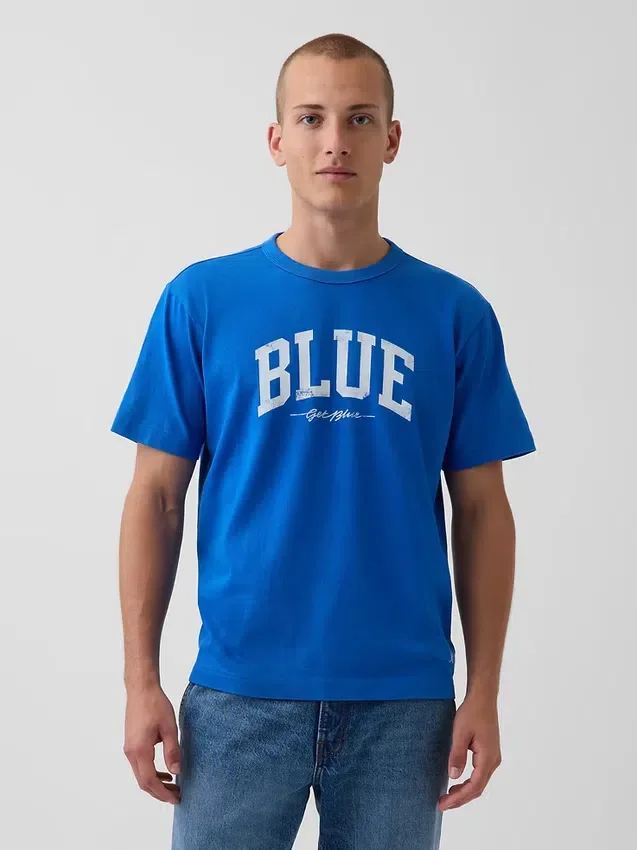 Get Blue Φανελάκι με χαλαρή γραμμή και λογότυπο