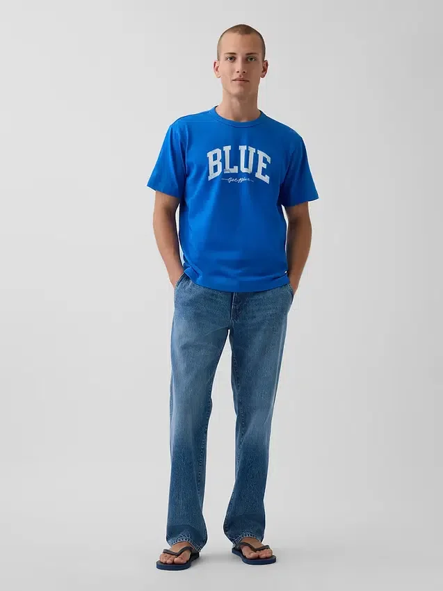 Get Blue Φανελάκι με χαλαρή γραμμή και λογότυπο