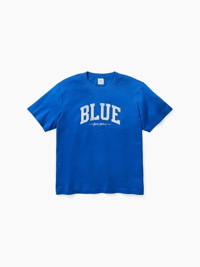 Get Blue Φανελάκι με χαλαρή γραμμή και λογότυπο