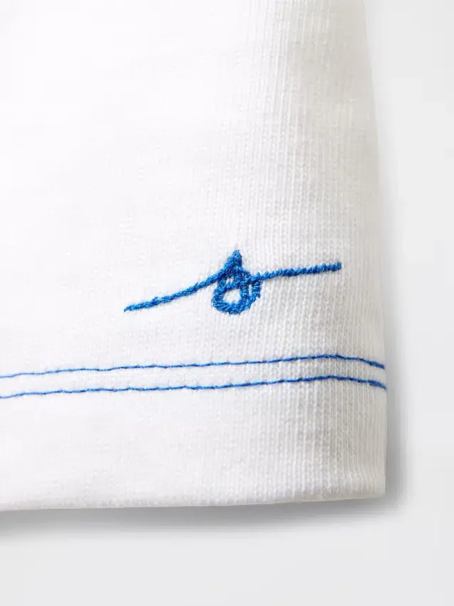 Get Blue T-shirt με μανίκια ραγκλάν για βρέφη & νήπια