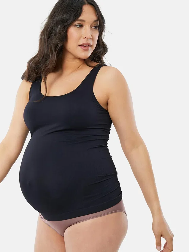 Ingrid and Isabel Basics Κάμι χωρίς ραφές για εγκυμοσύνη με στήριξη στην κοιλιά, σετ 2 τεμαχίων