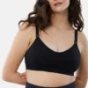 Ingrid and Isabel Basics Μαύρο/Μπεζ Σουτιέν εγκυμοσύνης χωρίς ραφές 2 σε 1 για θηλασμό και άντληση γάλακτος, σετ 2 τεμαχίων