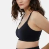 Ingrid and Isabel Basics Μαύρο/Μπεζ Σουτιέν εγκυμοσύνης χωρίς ραφές 2 σε 1 για θηλασμό και άντληση γάλακτος, σετ 2 τεμαχίων