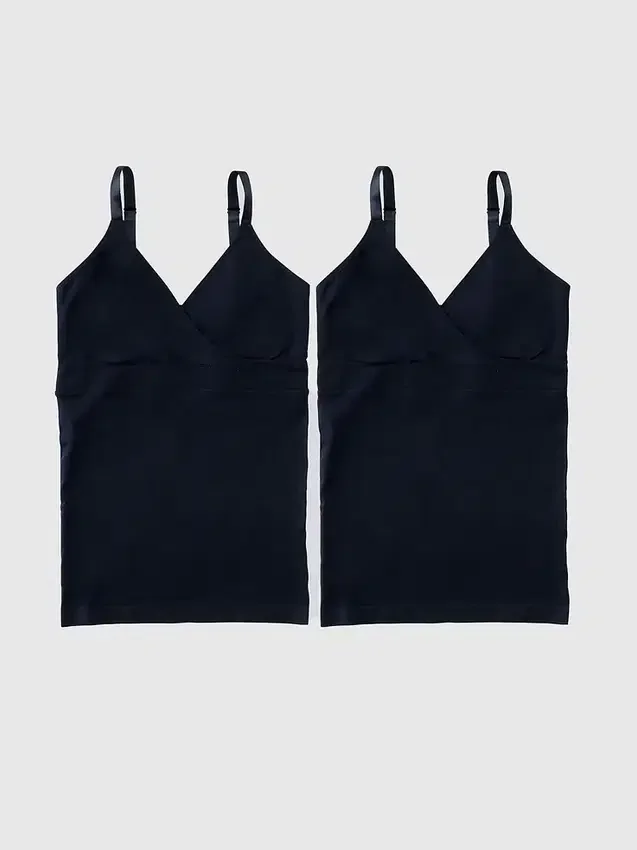 Ingrid and Isabel Basics Σετ 2 χωρίς ραφές καμιζόλες θηλασμού για εγκυμοσύνη με διασταυρούμενο ντεκολτέ
