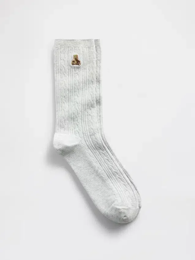 Κάλτσες με πλεκτό μοτίβο «Brannan Bear»
