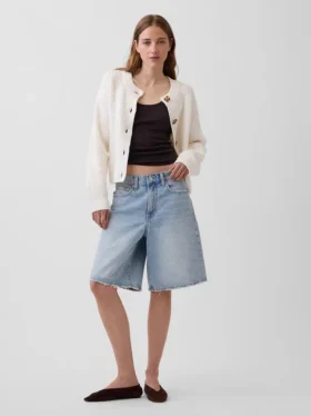 Καρδιγκάν CashSoft σε oversized γραμμή με πλέξη «Shaker-Stitch»