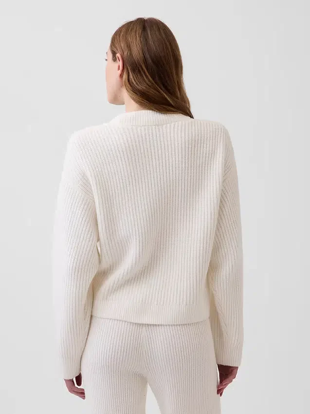 Καρδιγκάν CashSoft σε oversized γραμμή με πλέξη «Shaker-Stitch»