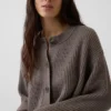 Καρδιγκάν CashSoft σε oversized γραμμή με πλέξη «Shaker-Stitch»