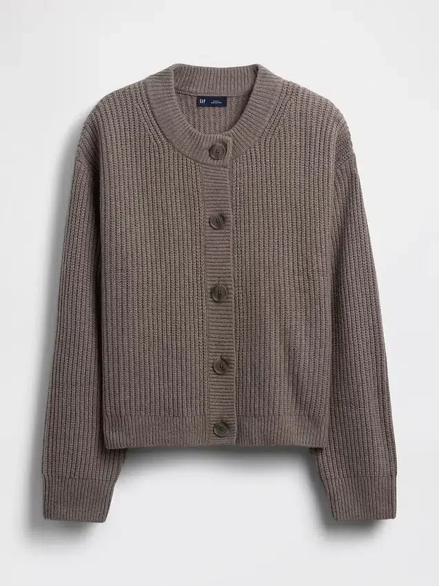 Καρδιγκάν CashSoft σε oversized γραμμή με πλέξη «Shaker-Stitch»