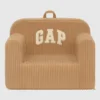 Καρέκλα babyGap από αφρώδες υλικό με λογότυπο και ραβδωτό βελούδο