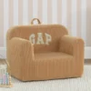 Καρέκλα babyGap από αφρώδες υλικό με λογότυπο και ραβδωτό βελούδο
