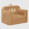 Καρέκλα babyGap από αφρώδες υλικό με λογότυπο και ραβδωτό βελούδο