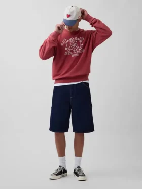 Keith Haring Φούτερ με λογότυπο, βαριάς ποιότητας