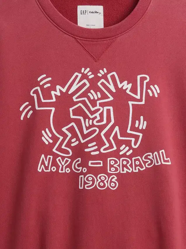 Keith Haring Φούτερ με λογότυπο, βαριάς ποιότητας