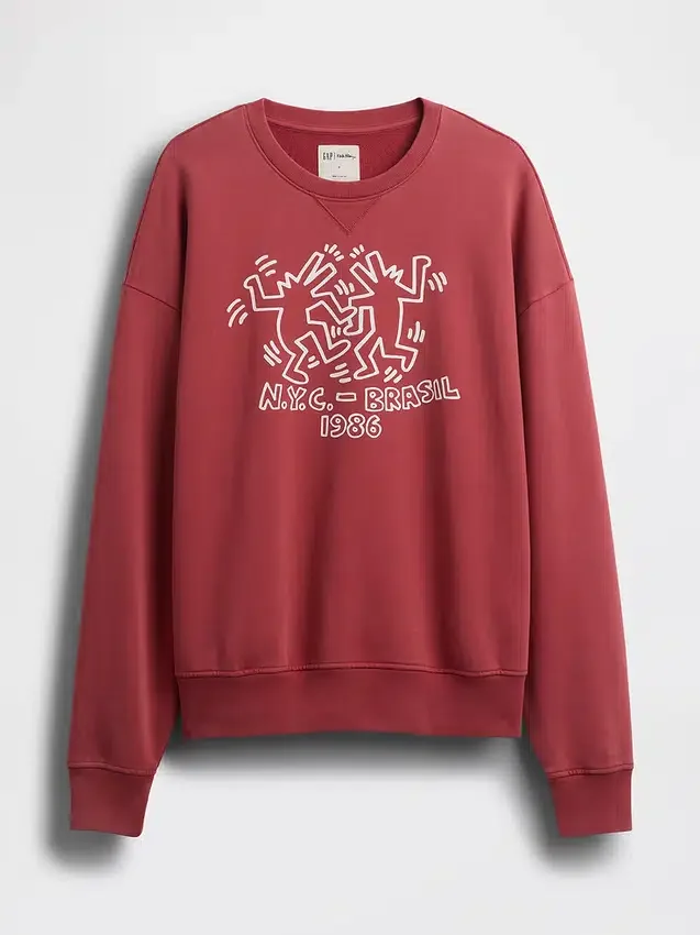 Keith Haring Φούτερ με λογότυπο, βαριάς ποιότητας