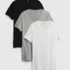 Κλασικό πουκάμισο με V-neck (σετ 3 τεμαχίων)
