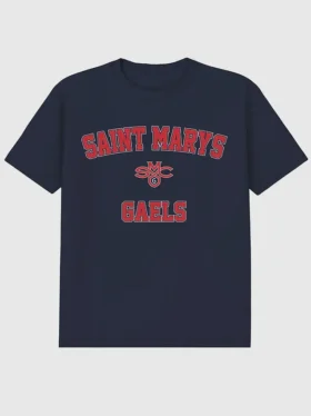 Κλασικό T-shirt με γραφικό σχέδιο από το Saint Marys College της Καλιφόρνιας