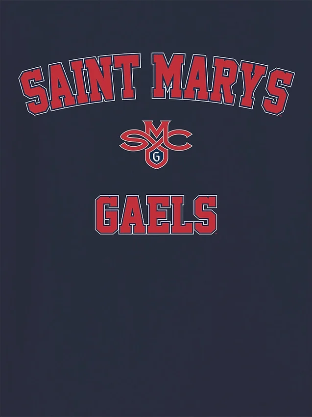Κλασικό T-shirt με γραφικό σχέδιο από το Saint Marys College της Καλιφόρνιας