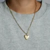 Κολιέ «Small Ribbed Heart of Gold» της Hart