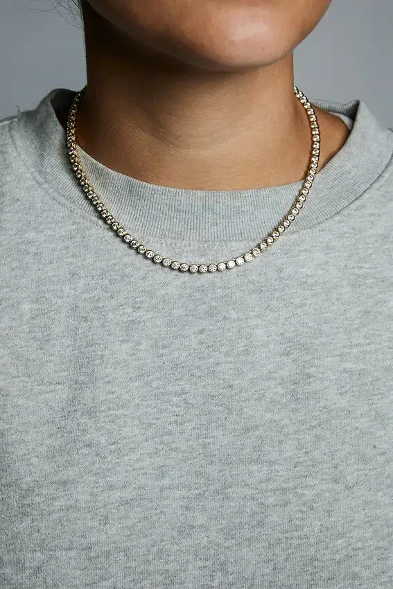 Κολιέ «Τένις» Bezel της Hart