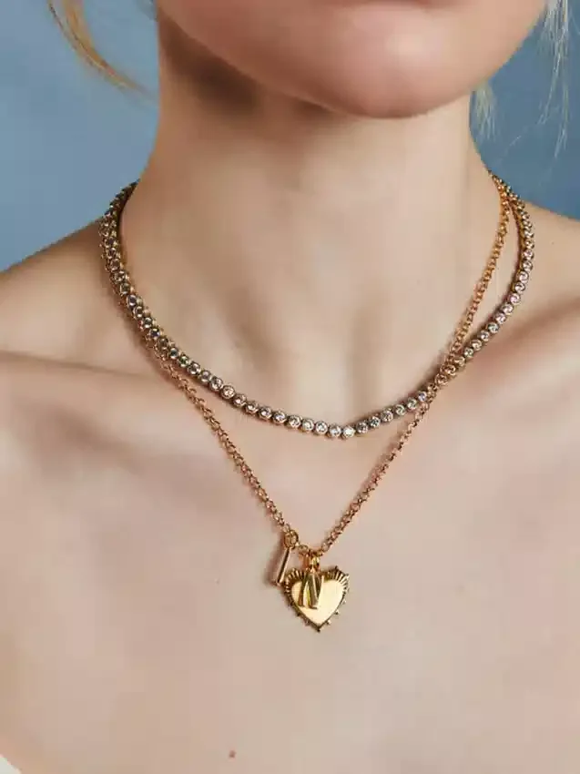 Κολιέ «Τένις» Bezel της Hart