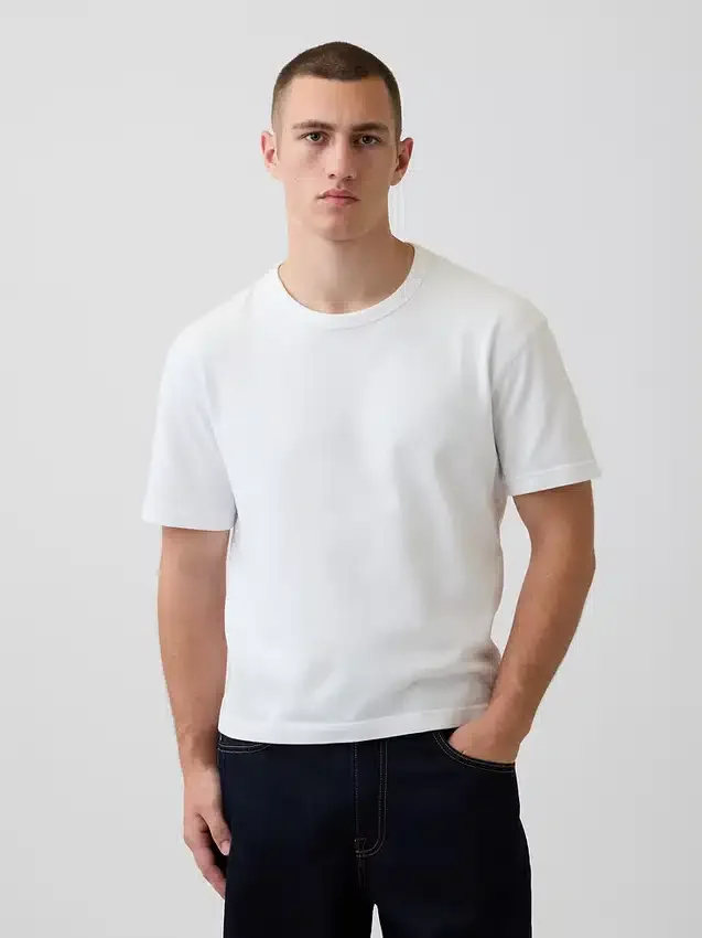 Κοντό βαρέως βάρους T-shirt για ενήλικες