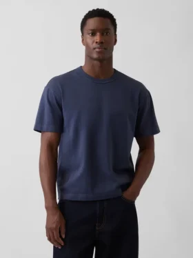 Κοντό βαρέως βάρους T-shirt για ενήλικες