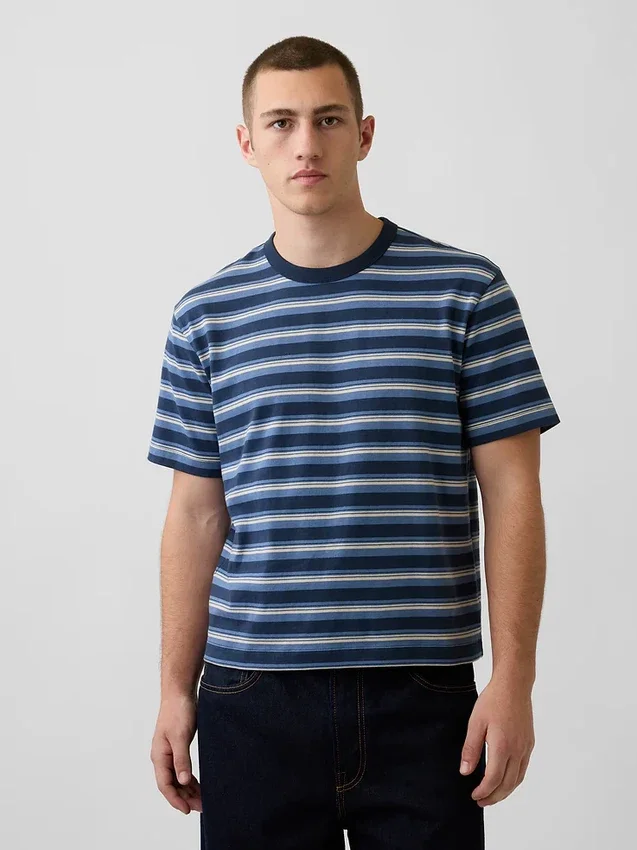 Κοντό βαρέως βάρους T-shirt για ενήλικες