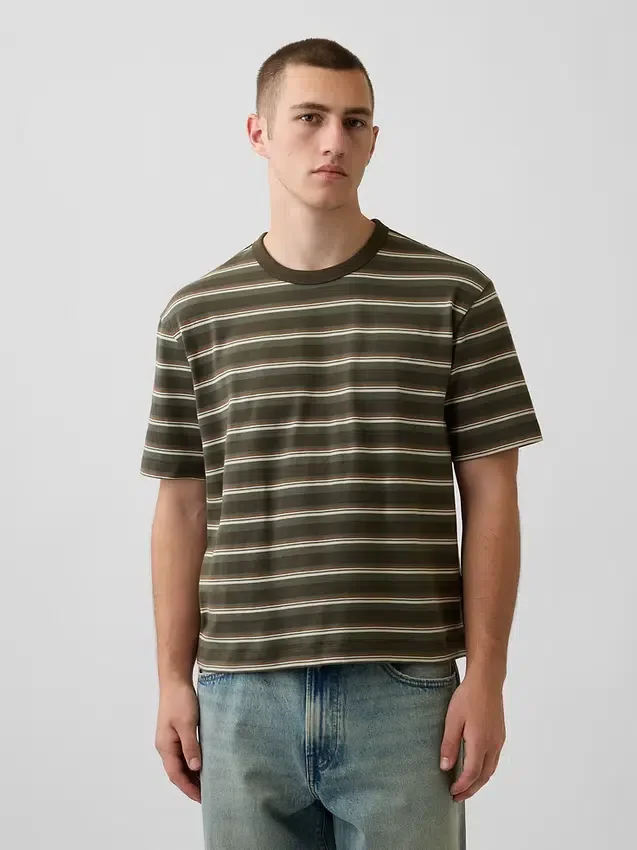 Κοντό βαρέως βάρους T-shirt για ενήλικες