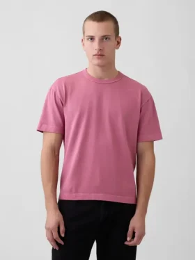 Κοντό βαρέως βάρους T-shirt για ενήλικες