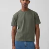 Κοντό βαρέως βάρους T-shirt για ενήλικες