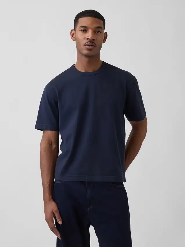 Κοντό βαρέως βάρους T-shirt για ενήλικες