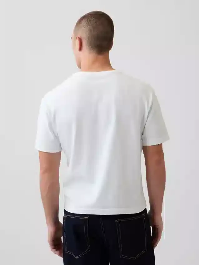 Κοντό βαρέως βάρους T-shirt για ενήλικες