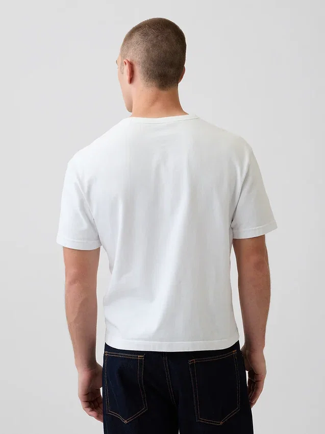 Κοντό βαρέως βάρους T-shirt για ενήλικες