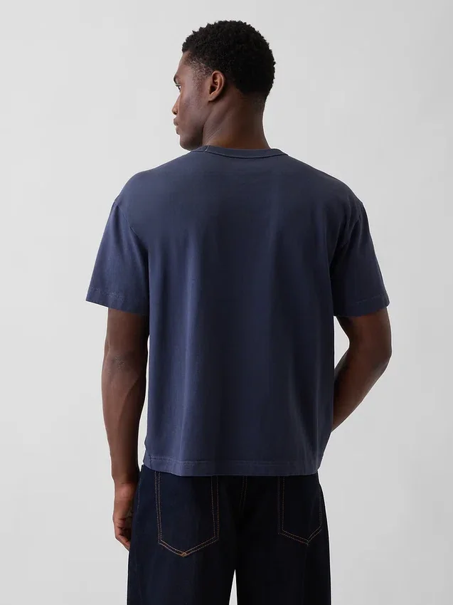 Κοντό βαρέως βάρους T-shirt για ενήλικες