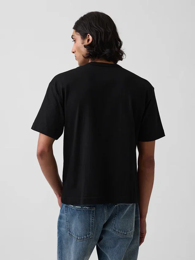 Κοντό βαρέως βάρους T-shirt για ενήλικες