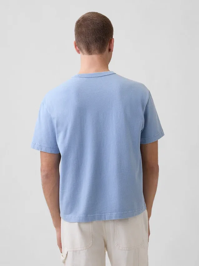 Κοντό βαρέως βάρους T-shirt για ενήλικες