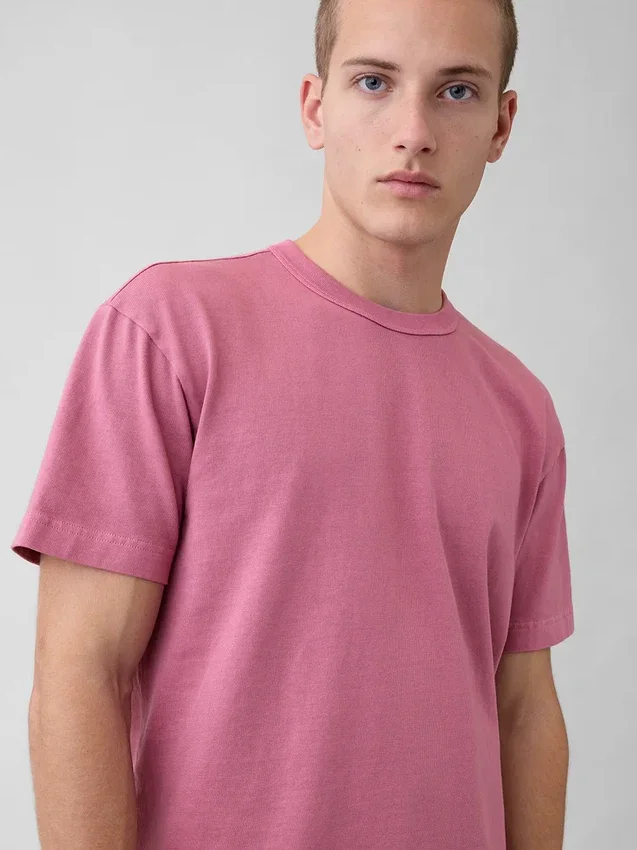 Κοντό βαρέως βάρους T-shirt για ενήλικες