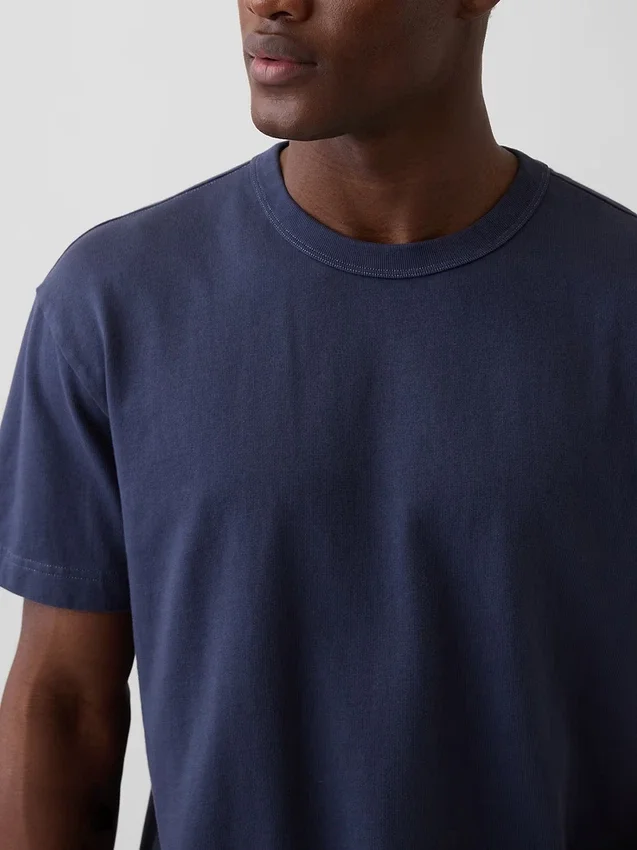 Κοντό βαρέως βάρους T-shirt για ενήλικες