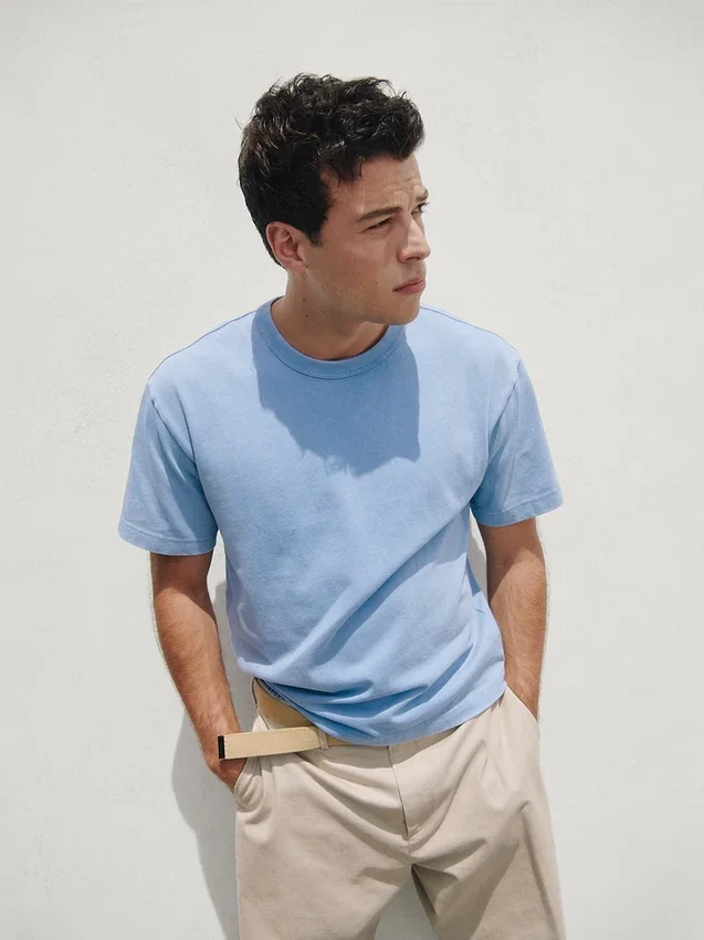 Κοντό βαρέως βάρους T-shirt για ενήλικες