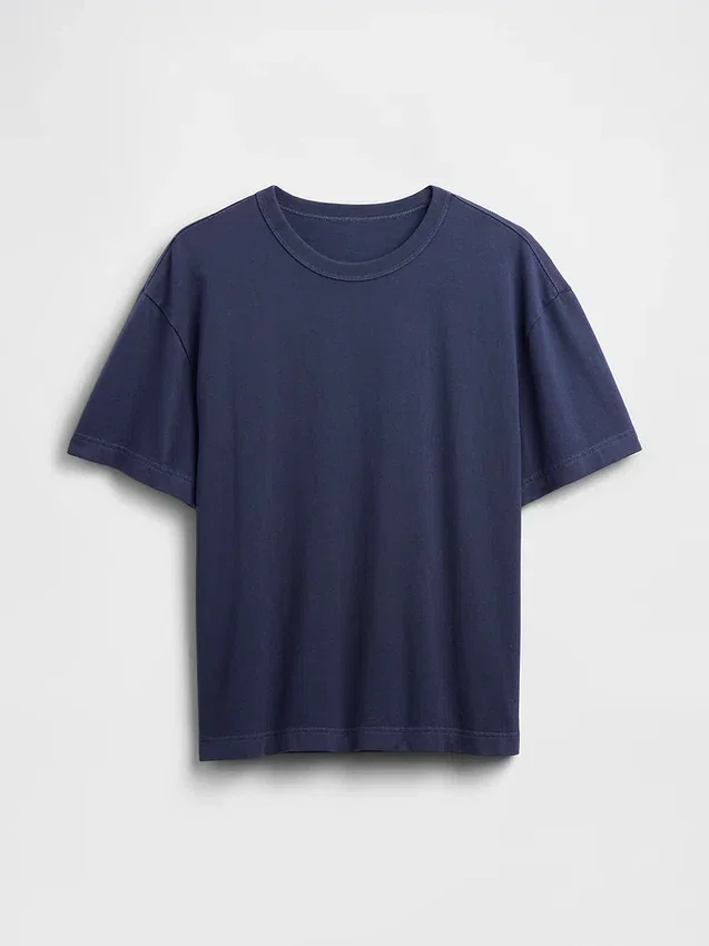Κοντό βαρέως βάρους T-shirt για ενήλικες