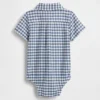 Κορμάκι για μωρά από ύφασμα Gingham Oxford