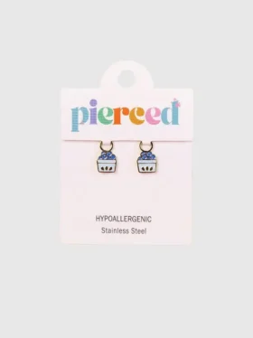 Κρεμαστά με μοτίβο μύρτιλου της Pierced Co για σκουλαρίκια Huggie