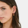 Κρεμαστό με θέμα το μπάσκετ της ομάδας Pierced Co για σκουλαρίκια τύπου «Huggie»