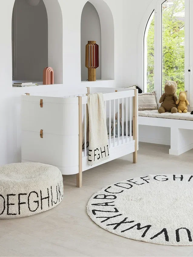 Lorena Canals Πλενόμενο χαλί Abc Natural Black