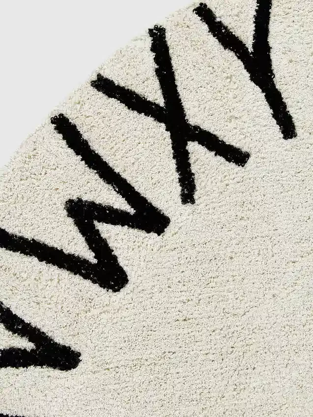 Lorena Canals Πλενόμενο χαλί Abc Natural Black