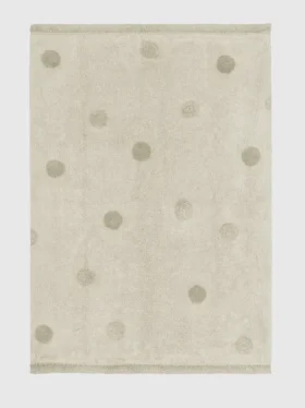 Lorena Canals Πλενόμενο χαλί Hippy Dots Olive