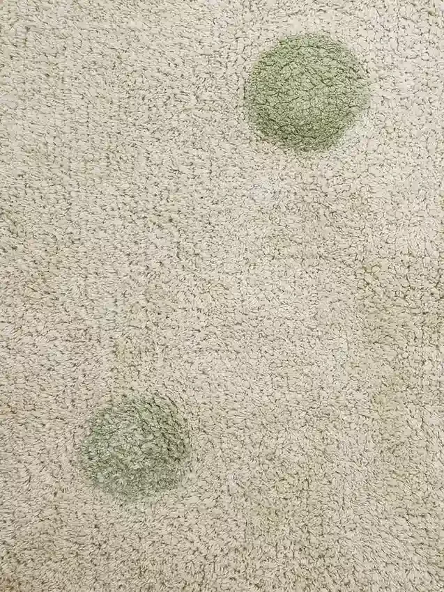 Lorena Canals Πλενόμενο χαλί Hippy Dots Olive