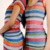 Μακρύ φόρεμα Gapstudio Happy Stripe Sheer